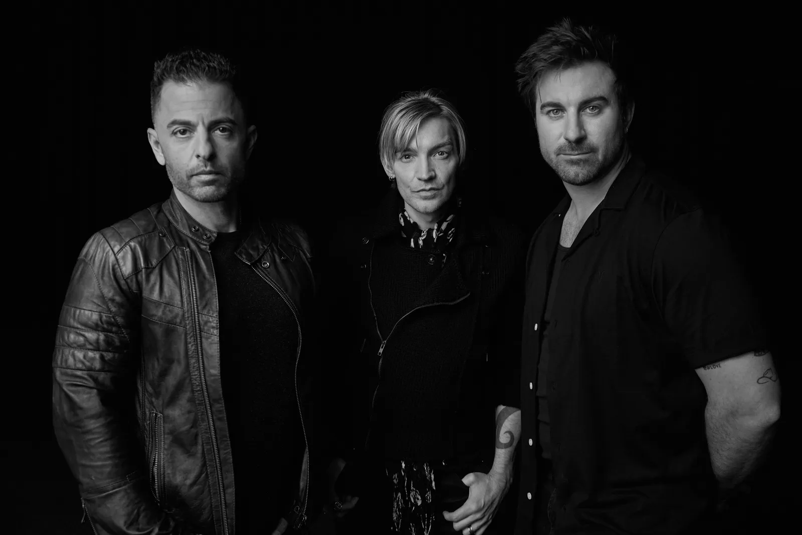 The Calling band portrait, dramatic light